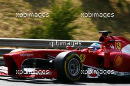Fernando Alonso (ESP) Ferrari F138. 26.07.2013. Formula 1 World Championship, Rd 10, Hungarian Grand Prix, Budapest, Hungary, Practice Day