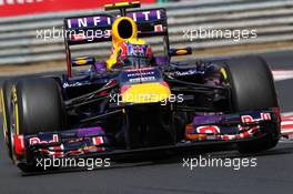 Mark Webber (AUS) Red Bull Racing RB9. 26.07.2013. Formula 1 World Championship, Rd 10, Hungarian Grand Prix, Budapest, Hungary, Practice Day