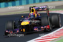 Mark Webber (AUS) Red Bull Racing RB9. 26.07.2013. Formula 1 World Championship, Rd 10, Hungarian Grand Prix, Budapest, Hungary, Practice Day