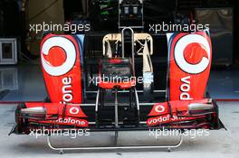 McLaren MP4-28 front wing and sidepod. 26.07.2013. Formula 1 World Championship, Rd 10, Hungarian Grand Prix, Budapest, Hungary, Practice Day