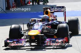 Sebastian Vettel (GER) Red Bull Racing RB9. 26.07.2013. Formula 1 World Championship, Rd 10, Hungarian Grand Prix, Budapest, Hungary, Practice Day