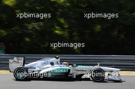 Lewis Hamilton (GBR) Mercedes AMG F1 W04. 26.07.2013. Formula 1 World Championship, Rd 10, Hungarian Grand Prix, Budapest, Hungary, Practice Day