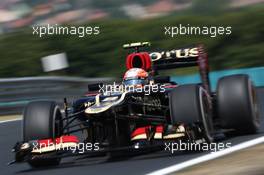 Romain Grosjean (FRA) Lotus F1 E21. 26.07.2013. Formula 1 World Championship, Rd 10, Hungarian Grand Prix, Budapest, Hungary, Practice Day