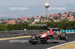 Rodolfo Gonzalez (VEN) Marussia F1 Team MR02 Reserve Driver. 26.07.2013. Formula 1 World Championship, Rd 10, Hungarian Grand Prix, Budapest, Hungary, Practice Day