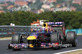 Mark Webber (AUS) Red Bull Racing RB9. 26.07.2013. Formula 1 World Championship, Rd 10, Hungarian Grand Prix, Budapest, Hungary, Practice Day