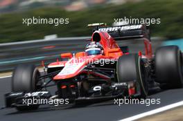 Rodolfo Gonzalez (VEN) Marussia F1 Team MR02 Reserve Driver. 26.07.2013. Formula 1 World Championship, Rd 10, Hungarian Grand Prix, Budapest, Hungary, Practice Day