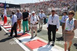 Jean Todt (FRA) FIA President and entourage on the grid. 28.07.2013. Formula 1 World Championship, Rd 10, Hungarian Grand Prix, Budapest, Hungary, Race Day