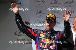 3rd place Sebastian Vettel (GER) Red Bull Racing. 28.07.2013. Formula 1 World Championship, Rd 10, Hungarian Grand Prix, Budapest, Hungary, Race Day