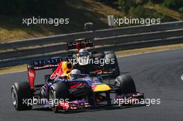 Sebastian Vettel (GER) Red Bull Racing RB9. 28.07.2013. Formula 1 World Championship, Rd 10, Hungarian Grand Prix, Budapest, Hungary, Race Day