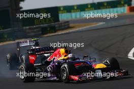 Sebastian Vettel (GER) Red Bull Racing RB9.  28.07.2013. Formula 1 World Championship, Rd 10, Hungarian Grand Prix, Budapest, Hungary, Race Day