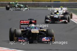 Jean-Eric Vergne (FRA) Scuderia Toro Rosso STR8. 28.07.2013. Formula 1 World Championship, Rd 10, Hungarian Grand Prix, Budapest, Hungary, Race Day