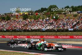 Adrian Sutil (GER) Sahara Force India VJM06. 28.07.2013. Formula 1 World Championship, Rd 10, Hungarian Grand Prix, Budapest, Hungary, Race Day