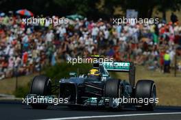 Lewis Hamilton (GBR) Mercedes AMG F1 W04. 28.07.2013. Formula 1 World Championship, Rd 10, Hungarian Grand Prix, Budapest, Hungary, Race Day