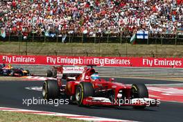 Fernando Alonso (ESP) Ferrari F138. 28.07.2013. Formula 1 World Championship, Rd 10, Hungarian Grand Prix, Budapest, Hungary, Race Day