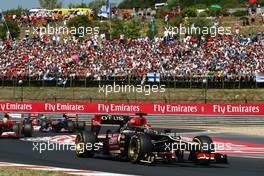 Kimi Raikkonen (FIN) Lotus F1 E21. 28.07.2013. Formula 1 World Championship, Rd 10, Hungarian Grand Prix, Budapest, Hungary, Race Day