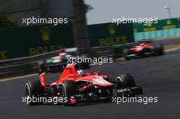 Jules Bianchi (FRA) Marussia F1 Team MR02. 28.07.2013. Formula 1 World Championship, Rd 10, Hungarian Grand Prix, Budapest, Hungary, Race Day
