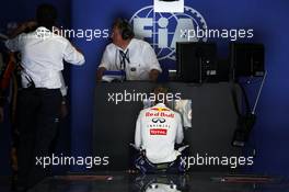 Sebastian Vettel (GER) Red Bull Racing in parc ferme. 27.07.2013. Formula 1 World Championship, Rd 10, Hungarian Grand Prix, Budapest, Hungary, Qualifying Day