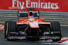 Jules Bianchi (FRA) Marussia F1 Team MR02. 27.07.2013. Formula 1 World Championship, Rd 10, Hungarian Grand Prix, Budapest, Hungary, Qualifying Day