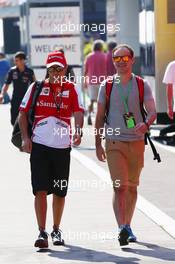 Felipe Massa (BRA) Ferrari with his brother Dudu. 27.07.2013. Formula 1 World Championship, Rd 10, Hungarian Grand Prix, Budapest, Hungary, Qualifying Day