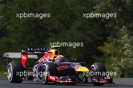 Mark Webber (AUS) Red Bull Racing RB9. 27.07.2013. Formula 1 World Championship, Rd 10, Hungarian Grand Prix, Budapest, Hungary, Qualifying Day