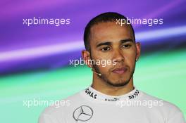 Lewis Hamilton (GBR) Mercedes AMG F1 in the FIA Press Conference. 27.07.2013. Formula 1 World Championship, Rd 10, Hungarian Grand Prix, Budapest, Hungary, Qualifying Day