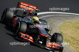 Sergio Perez (MEX) McLaren MP4-28. 27.07.2013. Formula 1 World Championship, Rd 10, Hungarian Grand Prix, Budapest, Hungary, Qualifying Day