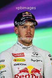 Sebastian Vettel (GER) Red Bull Racing in the FIA Press Conference. 27.07.2013. Formula 1 World Championship, Rd 10, Hungarian Grand Prix, Budapest, Hungary, Qualifying Day