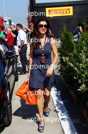 Fabiana Flosi (BRA), fiance of Bernie Ecclestone (GBR) CEO Formula One Group (FOM). 27.07.2013. Formula 1 World Championship, Rd 10, Hungarian Grand Prix, Budapest, Hungary, Qualifying Day