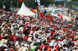 Fans and flags. 27.07.2013. Formula 1 World Championship, Rd 10, Hungarian Grand Prix, Budapest, Hungary, Qualifying Day