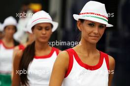 Grid girls. 27.07.2013. Formula 1 World Championship, Rd 10, Hungarian Grand Prix, Budapest, Hungary, Qualifying Day