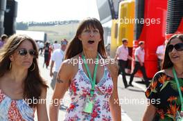 Tanya Jones (GBR) (Centre) sister of Jenson Button (GBR) McLaren with other members of the Button family. 27.07.2013. Formula 1 World Championship, Rd 10, Hungarian Grand Prix, Budapest, Hungary, Qualifying Day