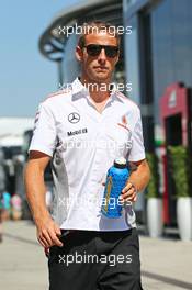 Jenson Button (GBR) McLaren. 28.07.2013. Formula 1 World Championship, Rd 10, Hungarian Grand Prix, Budapest, Hungary, Race Day