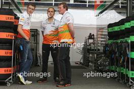 (L to R): Paul di Resta (GBR) Sahara Force India F1 with Gianpiero Lambiase (ITA) Sahara Force India F1 Engineer. 25.07.2013. Formula 1 World Championship, Rd 10, Hungarian Grand Prix, Budapest, Hungary, Preparation Day