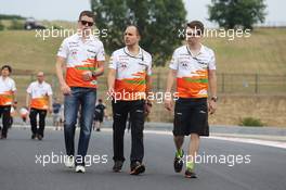 Paul di Resta (GBR) Sahara Force India F1 walks the circuit. 25.07.2013. Formula 1 World Championship, Rd 10, Hungarian Grand Prix, Budapest, Hungary, Preparation Day