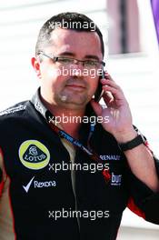 Eric Boullier (FRA) Lotus F1 Team Principal. 25.07.2013. Formula 1 World Championship, Rd 10, Hungarian Grand Prix, Budapest, Hungary, Preparation Day