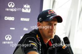 Sebastian Vettel (GER) Red Bull Racing. 25.07.2013. Formula 1 World Championship, Rd 10, Hungarian Grand Prix, Budapest, Hungary, Preparation Day
