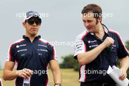 Pastor Maldonado (VEN) Williams walks the circuit. 25.07.2013. Formula 1 World Championship, Rd 10, Hungarian Grand Prix, Budapest, Hungary, Preparation Day