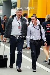 (L to R): Ross Brawn (GBR) Mercedes AMG F1 Team Principal with Paddy Lowe (GBR) Mercedes AMG F1 Executive Director (Technical). 25.07.2013. Formula 1 World Championship, Rd 10, Hungarian Grand Prix, Budapest, Hungary, Preparation Day