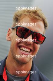 Sebastian Vettel (GER) Red Bull Racing. 25.07.2013. Formula 1 World Championship, Rd 10, Hungarian Grand Prix, Budapest, Hungary, Preparation Day