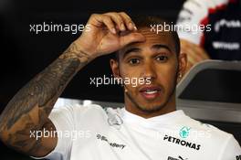 Lewis Hamilton (GBR) Mercedes AMG F1 in the FIA Press Conference. 25.07.2013. Formula 1 World Championship, Rd 10, Hungarian Grand Prix, Budapest, Hungary, Preparation Day