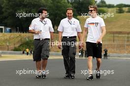 Nico Hulkenberg (GER) Sauber walks the circuit. 25.07.2013. Formula 1 World Championship, Rd 10, Hungarian Grand Prix, Budapest, Hungary, Preparation Day