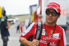 Felipe Massa (BRA) Ferrari. 25.07.2013. Formula 1 World Championship, Rd 10, Hungarian Grand Prix, Budapest, Hungary, Preparation Day