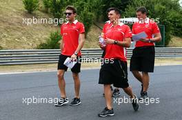Jules Bianchi (FRA) Marussia F1 Team walks the circuit. 25.07.2013. Formula 1 World Championship, Rd 10, Hungarian Grand Prix, Budapest, Hungary, Preparation Day