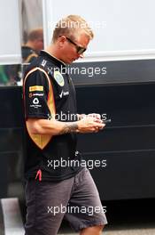 Kimi Raikkonen (FIN) Lotus F1 Team. 25.07.2013. Formula 1 World Championship, Rd 10, Hungarian Grand Prix, Budapest, Hungary, Preparation Day