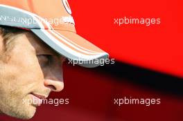 Jenson Button (GBR) McLaren. 25.07.2013. Formula 1 World Championship, Rd 10, Hungarian Grand Prix, Budapest, Hungary, Preparation Day
