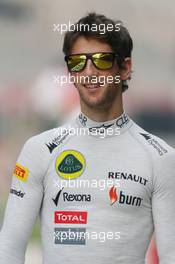 Romain Grosjean (FRA) Lotus F1 Team. 25.10.2013. Formula 1 World Championship, Rd 16, Indian Grand Prix, New Delhi, India, Practice Day.