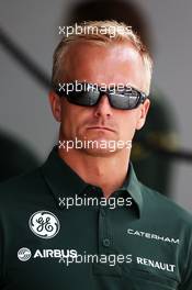 Heikki Kovalainen (FIN) Caterham F1 Team Reserve Driver. 25.10.2013. Formula 1 World Championship, Rd 16, Indian Grand Prix, New Delhi, India, Practice Day.