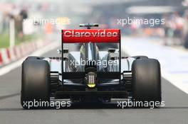 Sergio Perez (MEX) McLaren MP4-28. 25.10.2013. Formula 1 World Championship, Rd 16, Indian Grand Prix, New Delhi, India, Practice Day.