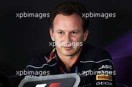 Christian Horner (GBR) Red Bull Racing Team Principal in the FIA Press Conference. 25.10.2013. Formula 1 World Championship, Rd 16, Indian Grand Prix, New Delhi, India, Practice Day.