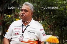 Dr. Vijay Mallya (IND) Sahara Force India F1 Team Owner. 25.10.2013. Formula 1 World Championship, Rd 16, Indian Grand Prix, New Delhi, India, Practice Day.